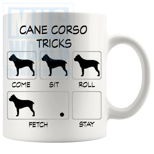 Cane Corso Tricks Mug - Novelty Handmade Gifts
