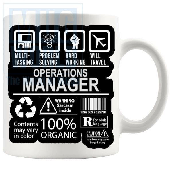 Hard Working Operations Manager Mug