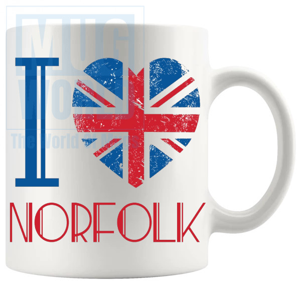 I Love Norfolk Mug