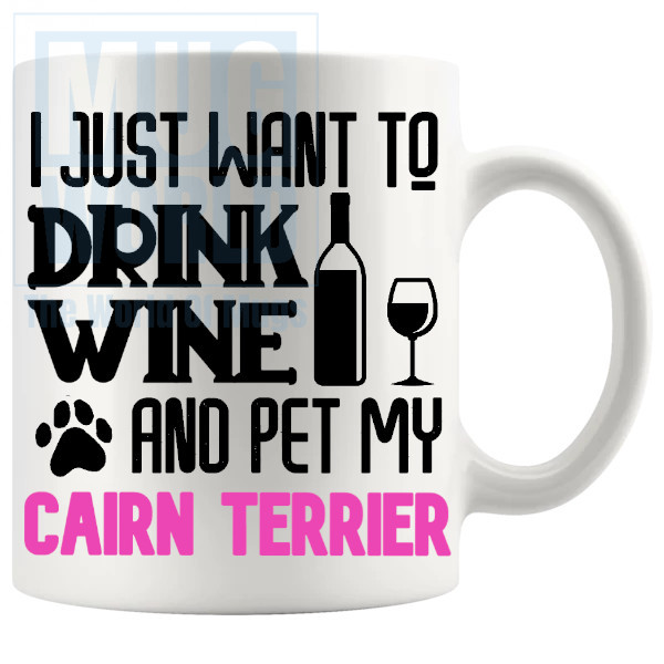 Pet My Cairn Terrier Mug Pink