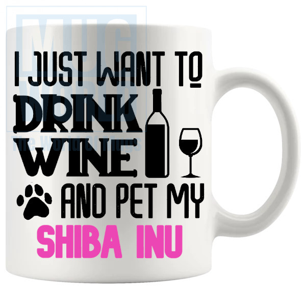 Pet My Shiba Inu Mug In Pink