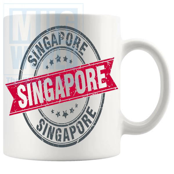 Singapore Mug In Red v2