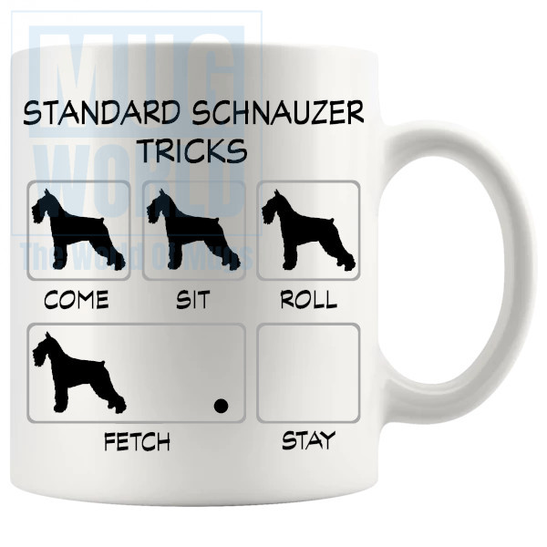Standard Schnauzer Tricks Mug - Novelty Handmade Gifts