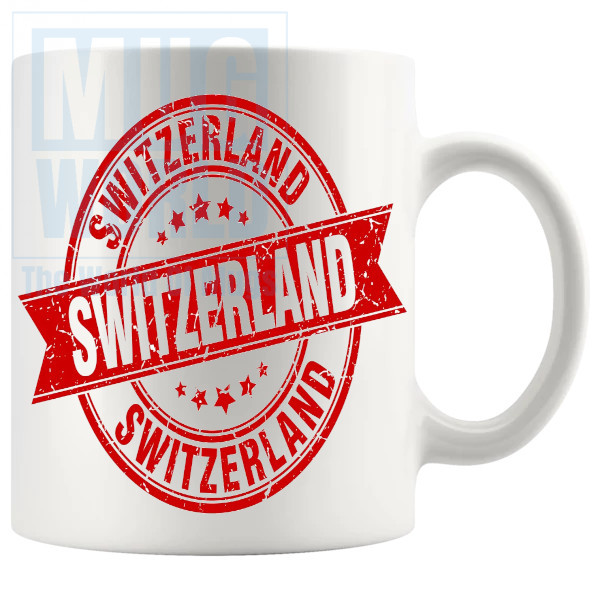 Switzerland Mug In Red