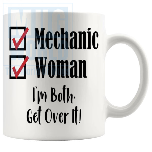 Woman Mechanic Mug Novelty Handmade Gifts
