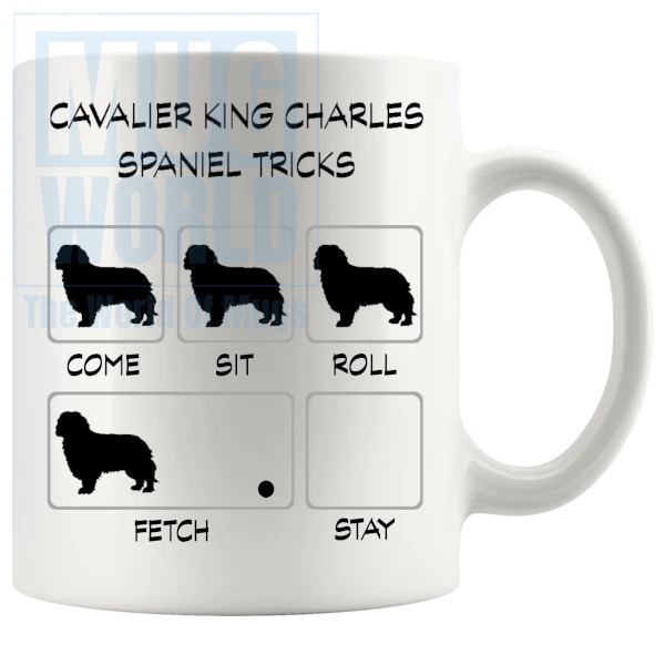 Cavalier King Charles Spaniel Tricks Mug - Novelty Handmade Gifts