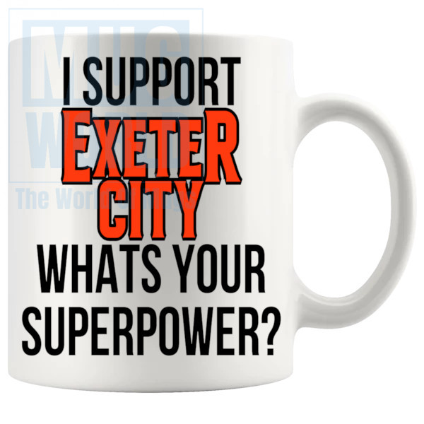 exeter city fans superpower mug