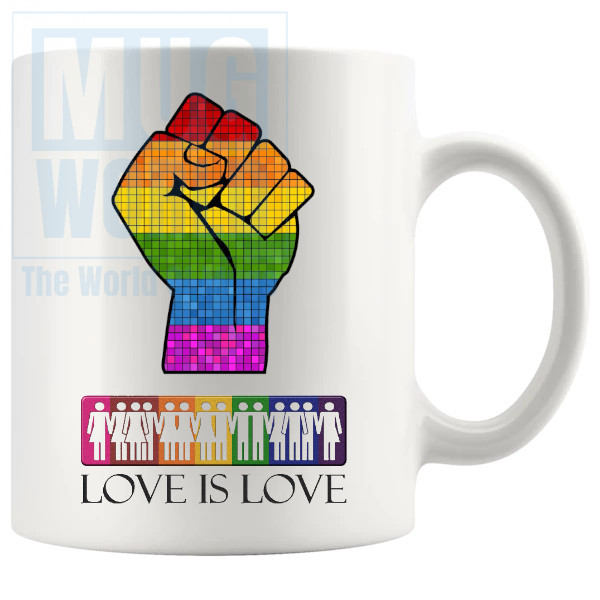 Love Is Love Standing Together LGBTQ Mug
