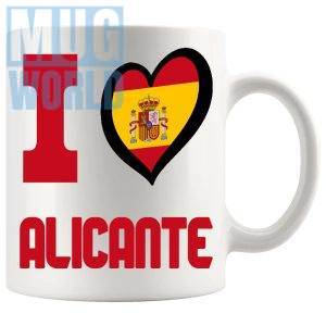 I Love Alicante Mug Novelty Spanish Gift Mug For Anyone Who Loves Spain And Its Idyllic Locations