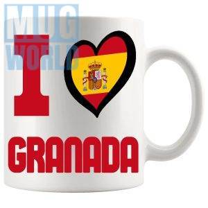 I Love Granada Mug Novelty Spanish Gift Mug For Anyone Who Loves Spain And Its Idyllic Locations
