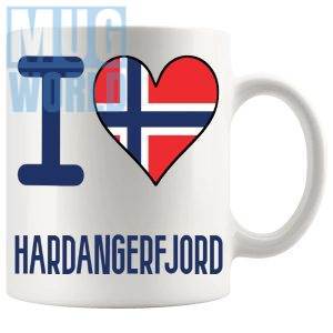 I Love Hardangerfjord Mug Novelty Norwegian Gift Mug For Anyone Who Loves Norway And Its Idyllic Locations