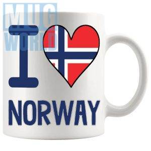 I Love Norway Mug 2 Novelty Norwegian Gift Mug For Anyone Who Loves Norway And Its Idyllic Locations