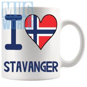 I Love Stavanger Mug Novelty Norwegian Gift Mug For Anyone Who Loves Norway And Its Idyllic Locations