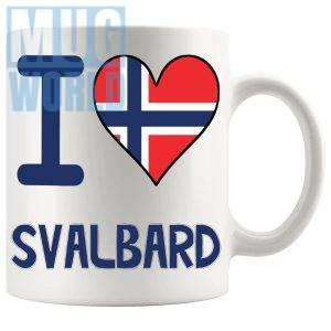 I Love Svalbard Mug Novelty Norwegian Gift Mug For Anyone Who Loves Norway And Its Idyllic Locations