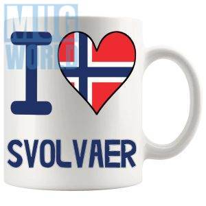 I Love Svolvaer Mug Novelty Norwegian Gift Mug For Anyone Who Loves Norway And Its Idyllic Locations