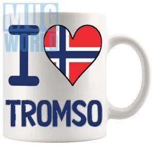I Love Tromso Mug Novelty Norwegian Gift Mug For Anyone Who Loves Norway And Its Idyllic Locations