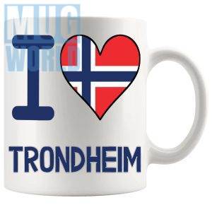 I Love Trondheim Mug Novelty Norwegian Gift Mug For Anyone Who Loves Norway And Its Idyllic Locations