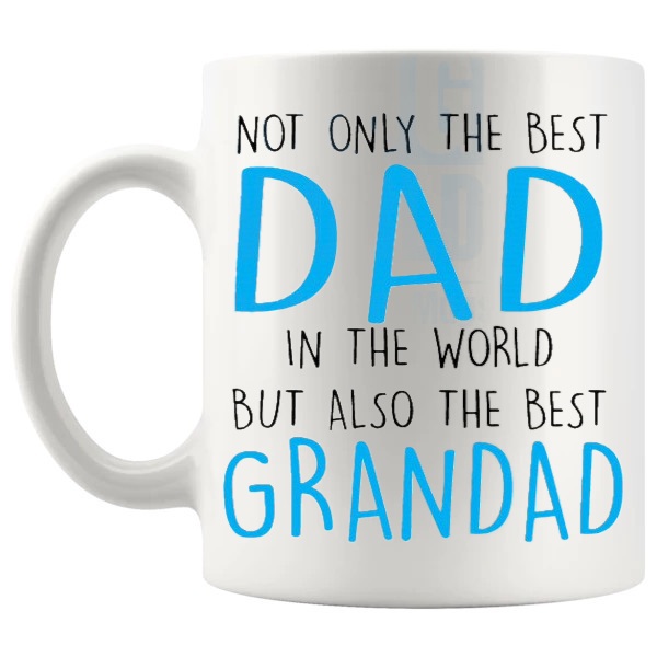 Best Dad And Grandad Mug left handle