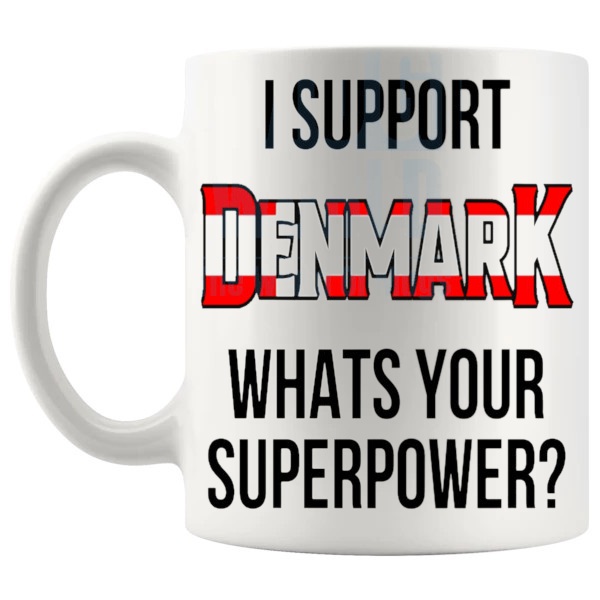 Denmark Supporter Euro Mug left handle