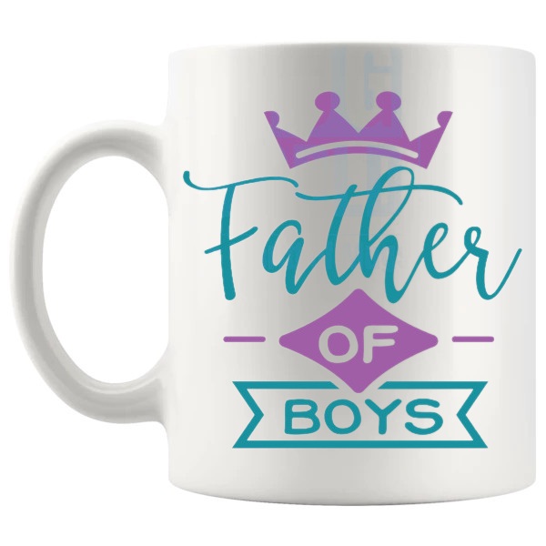 Father Of Boys Mug left handle