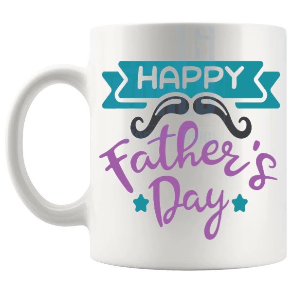 Happy Fathers Day Mug 1 left handle