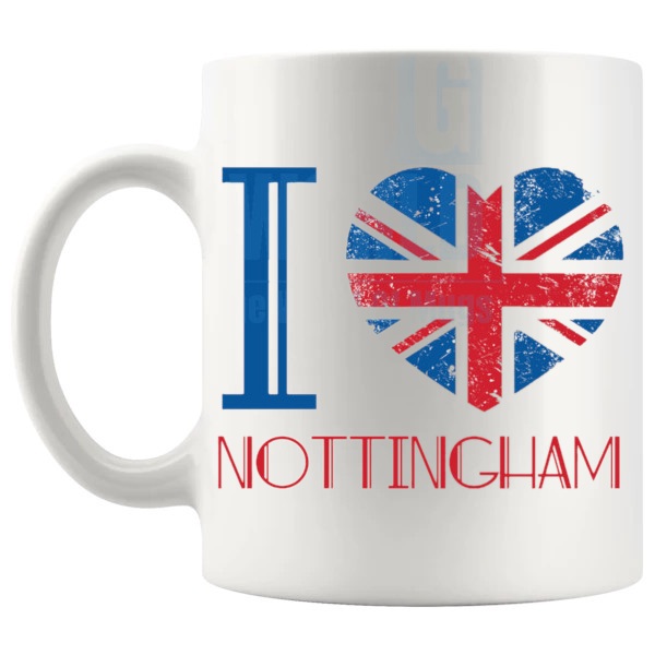 I LOVE NOTTINGHAM MUG 1 left handle