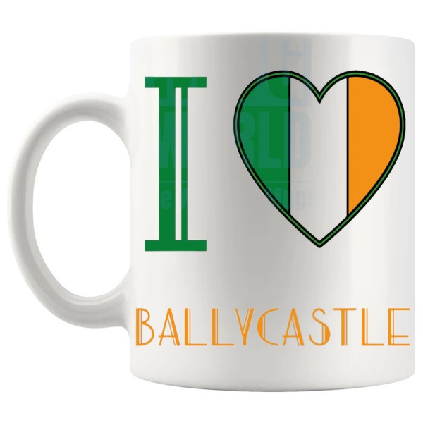 I Love Ballycastle Mug left handle