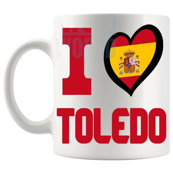 I Love Toledo Mug left handle