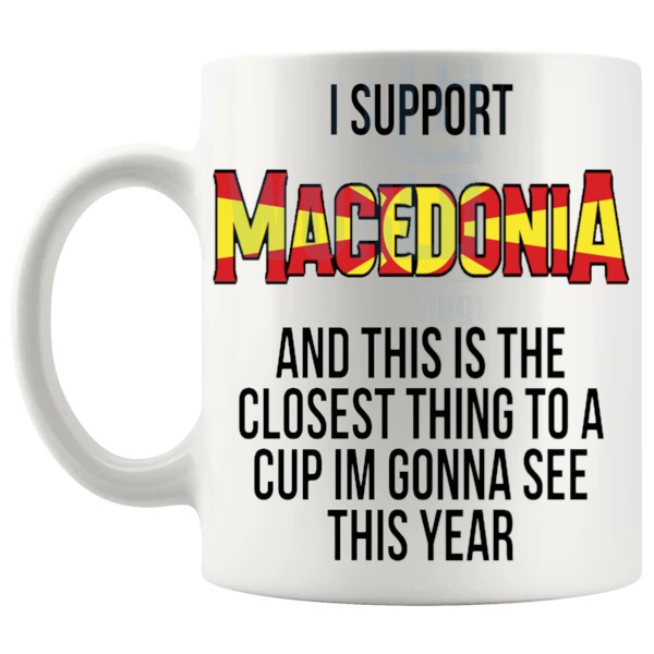 Macedonia Euro Mug left handle