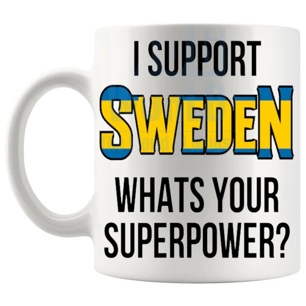 Sweden Supporters Euro Mug left handle