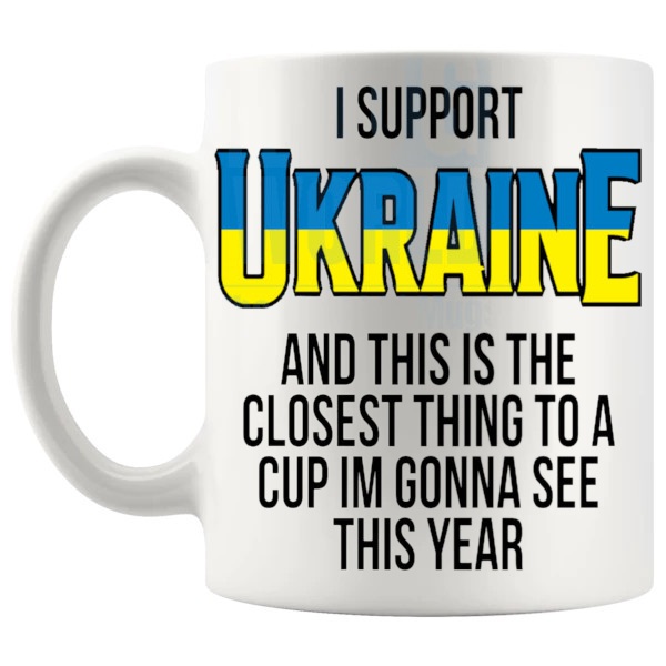 Ukraine Euro Mug left handle