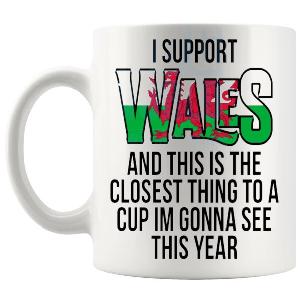 Wales Euro Mug left handle