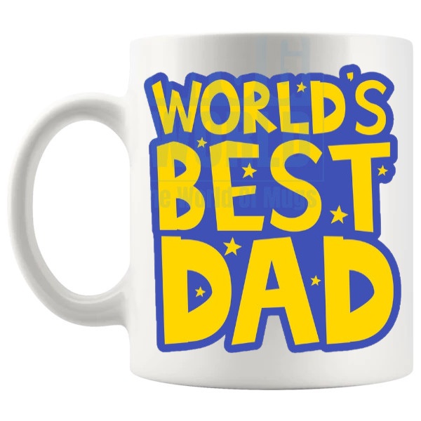 Worlds Best Dad Mug 2 left handle