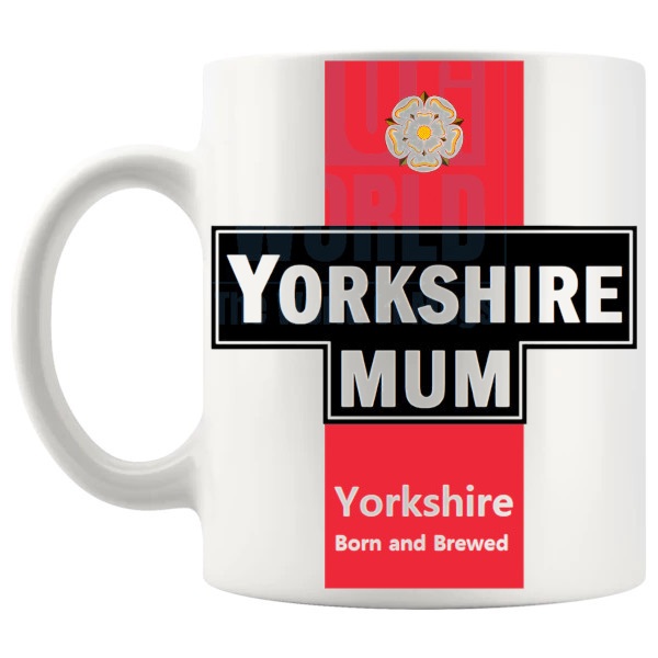 Yorkshire mum Mug left handle