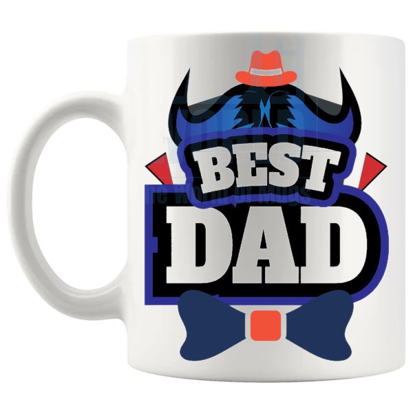 best dad 3 Mug left handle