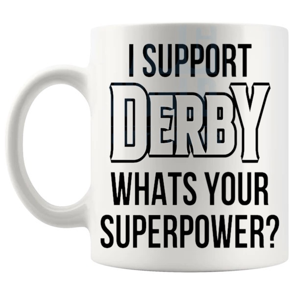 derby fans superpower mug left handle