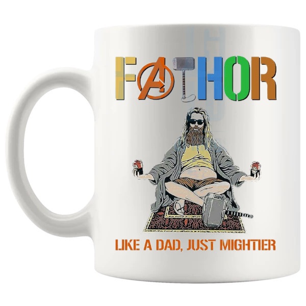 fathor like a dad but mightier mug2 left handle