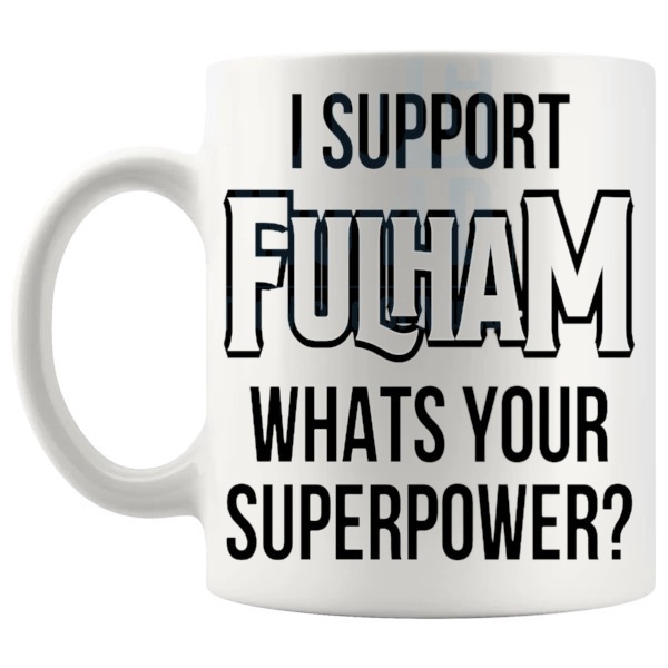 fulham fans superpower mug left handle