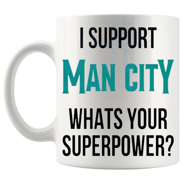 man city fans superpower mug left handle