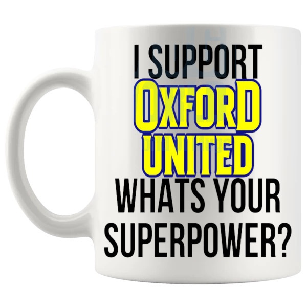 oxford united fans superpower mug left handle