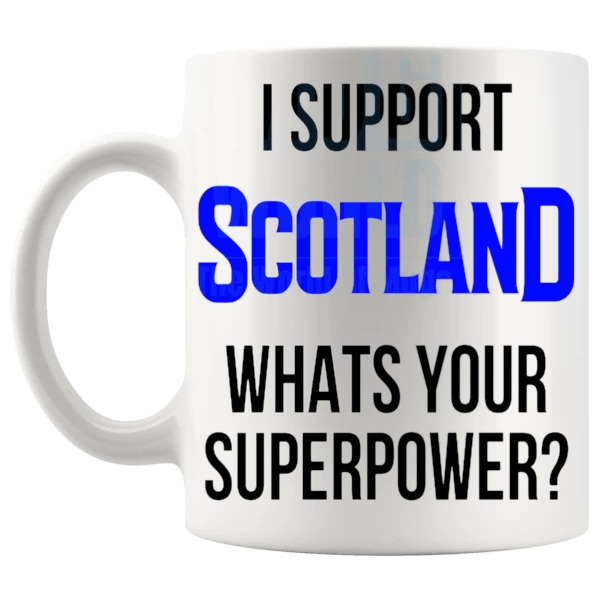 scotland fans superpower mug left handle
