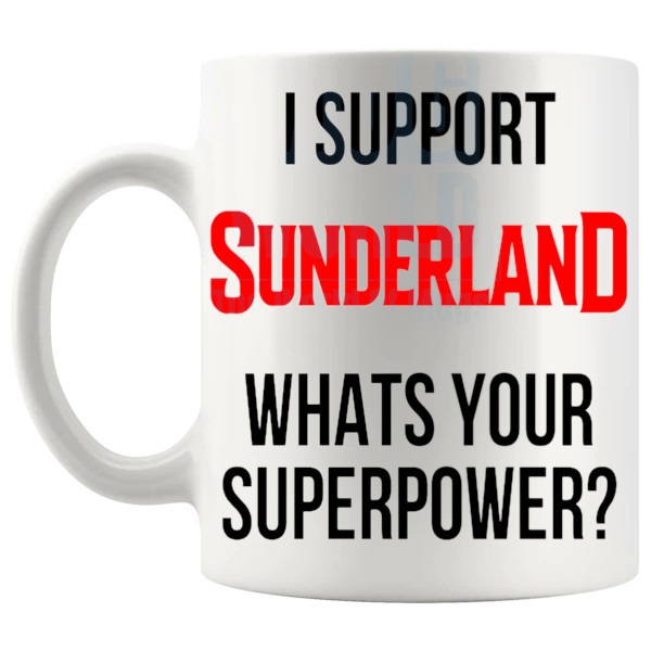 sunderland fans superpower mug left handle