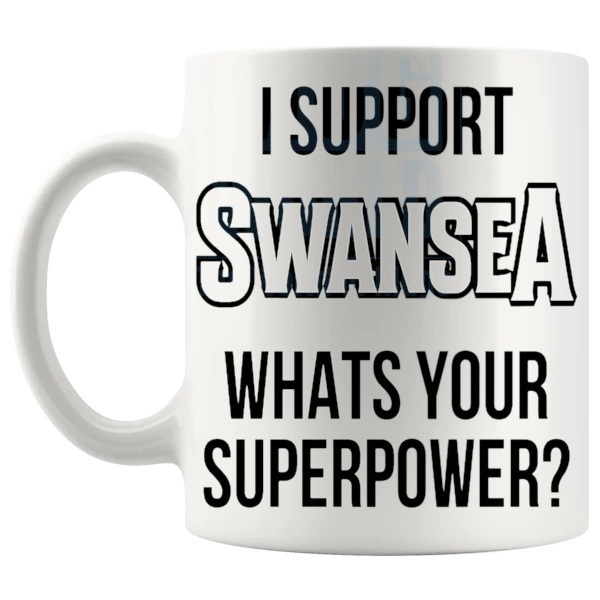 swansea fans superpower mug left handle