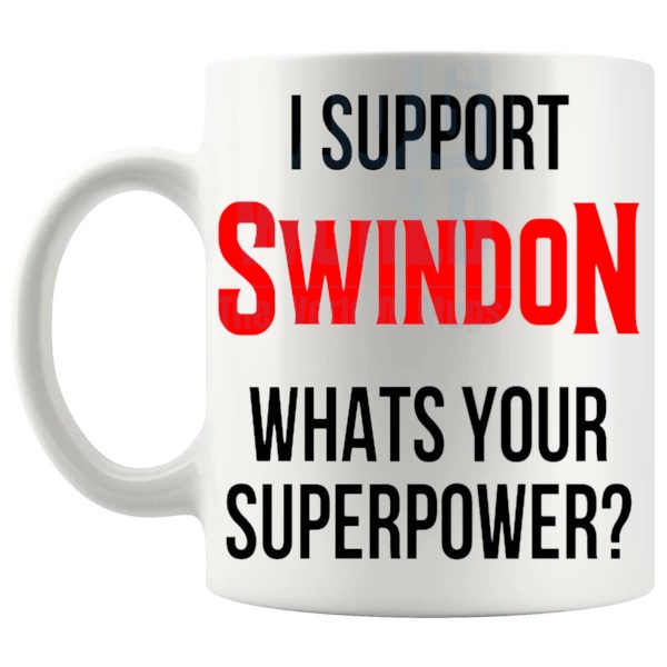 swindon fans superpower mug left handle