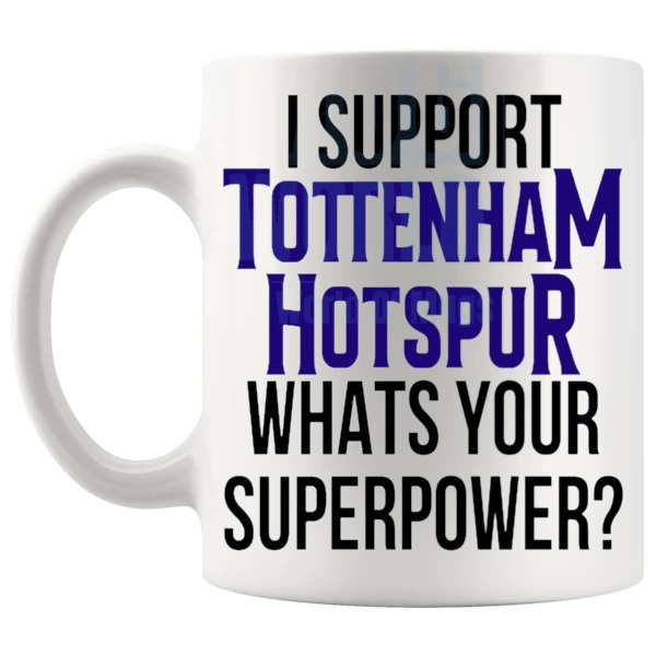 tottenham hotspur fans superpower mug left handle